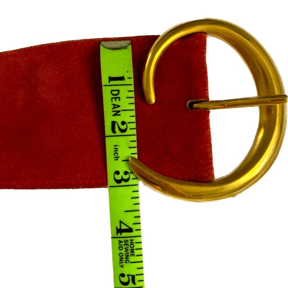 80s Leather Brass Buckle